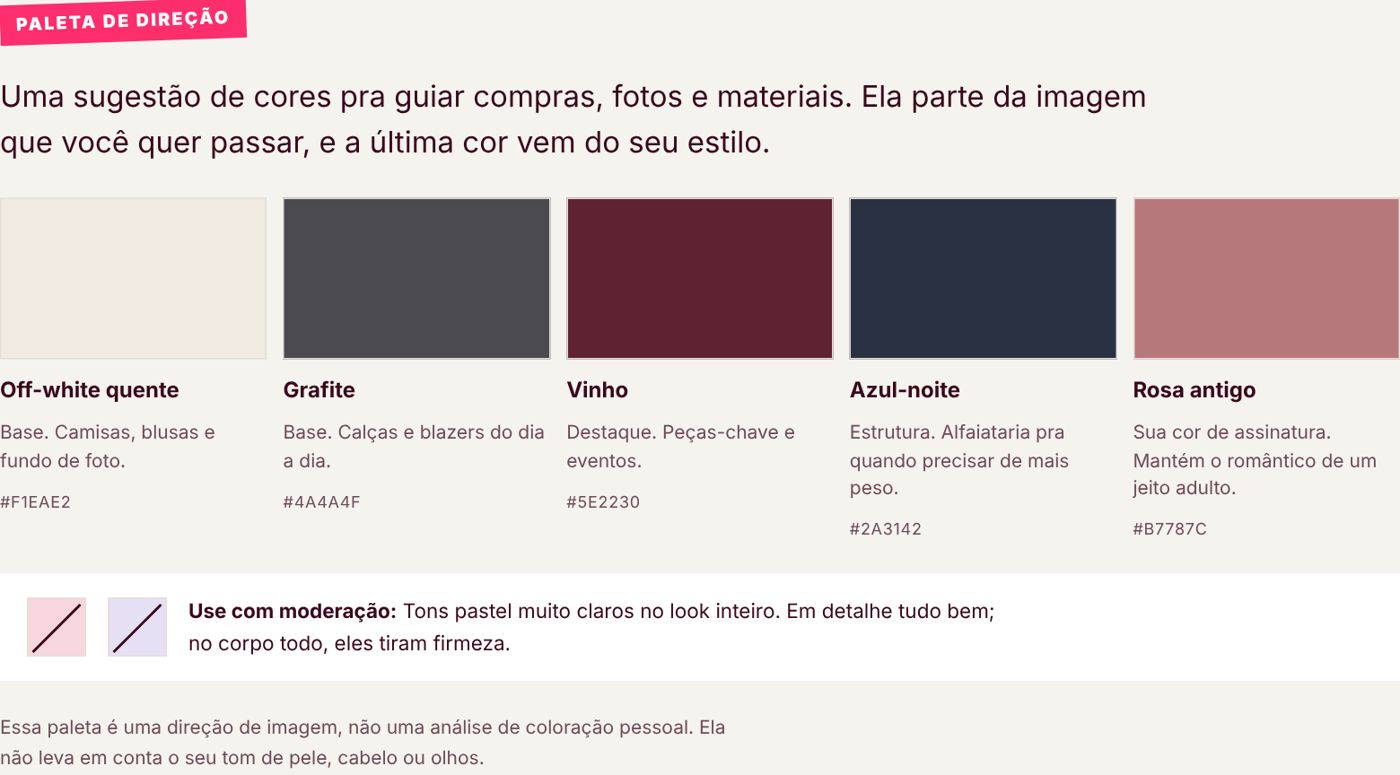 Prévia do diagnóstico: paleta de direção